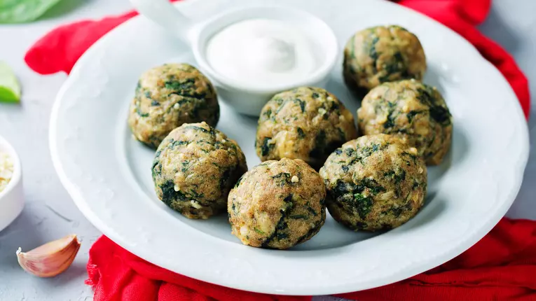 Chiftele de orez cu spanac