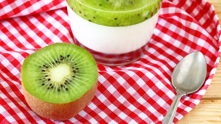 Panna cotta cu kiwi