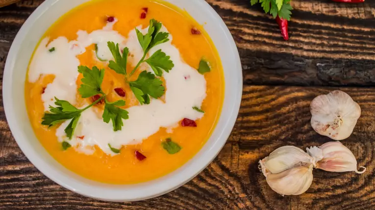 Supa-crema de usturoi