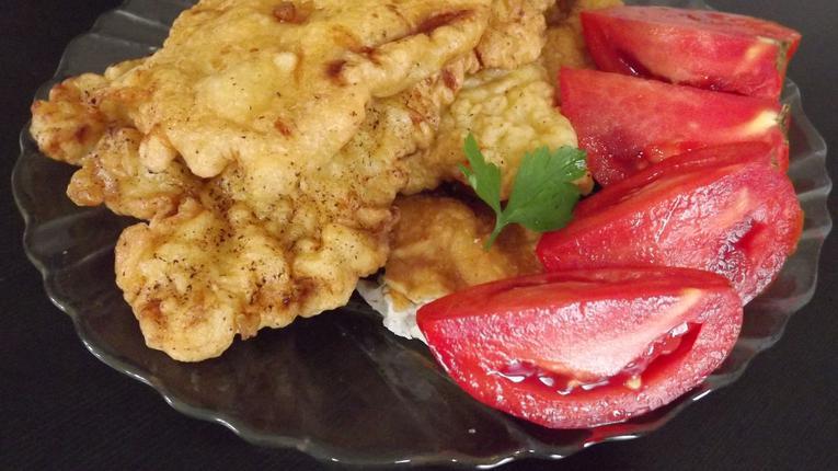 Snitele de porc pane