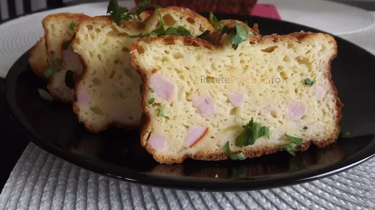 Chec aperitiv cu sunca si cascaval