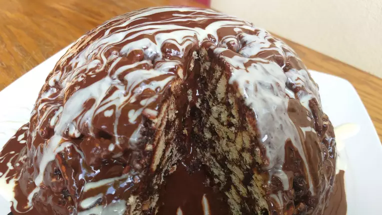 Tort de biscuiti cu ciocolata Mozaic