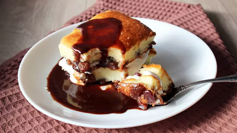 Gris cu lapte si ciocolata