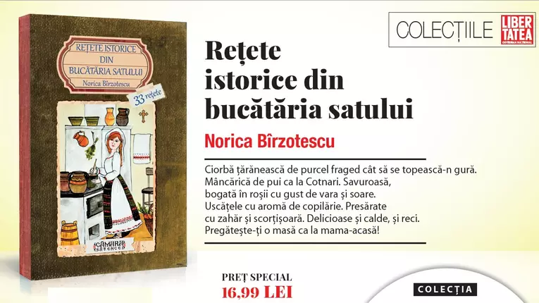 REȚETE ISTORICE DIN BUCĂTĂRIA SATULUI – descoperă rețete autentice din perioada 1908-1969 Citeşte întreaga ştire: REȚETE ISTORICE DIN BUCĂTĂRIA SATULUI – descoperă rețete autentice din perioada 1908-1969