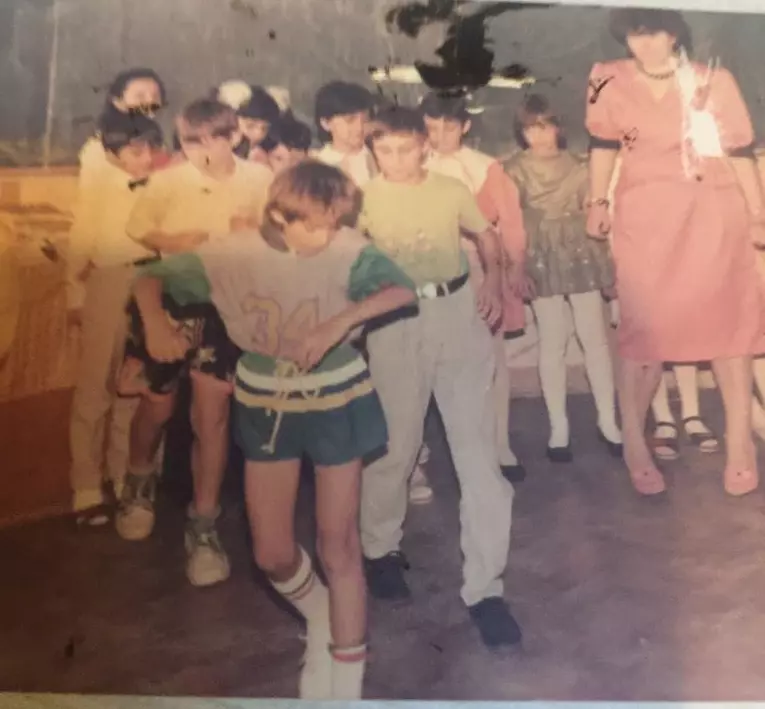 Catalin Cazacu copil, primul