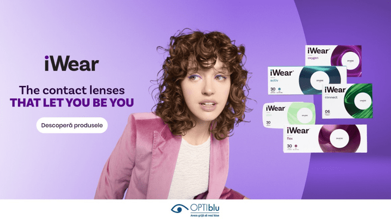 Lentilele de contact iWear ajung în România. OPTIblu lansează gama creată pentru confort și libertate 