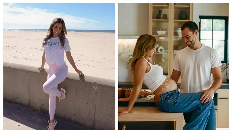 Modelul și antrenoarea de fitness Katie Austin este însărcinată pentru prima oară