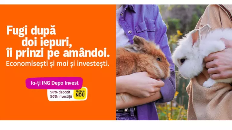 Ce faci cu banii puși deoparte? ING Bank lansează un produs prin care economisești și investești în același timp: ING Depo Invest
