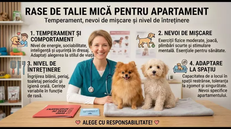 Rase de talie mică pentru apartament: temperament, nevoi de mișcare și nivel de întreținere