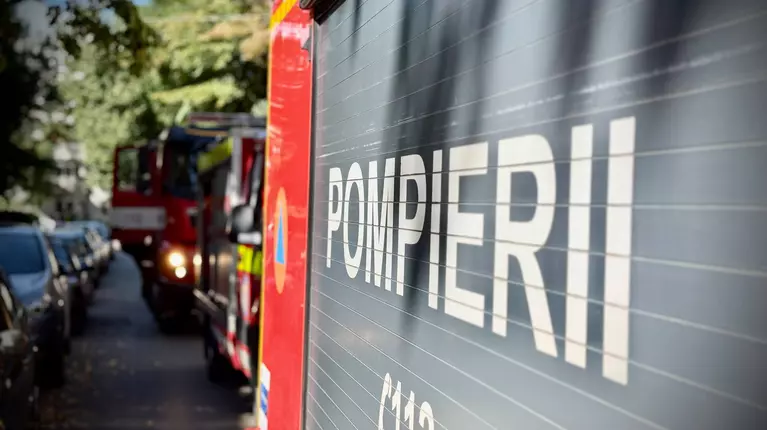 Explozie în Capitală, vizavi de Inspectoratul General al Poliție. Două persoane au fost rănite 
