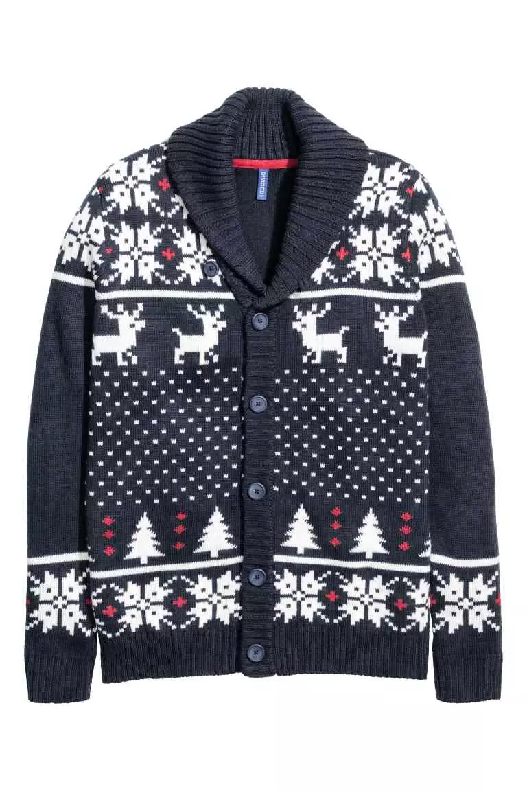 Cardigan tricotat jacard, 129,00 lei