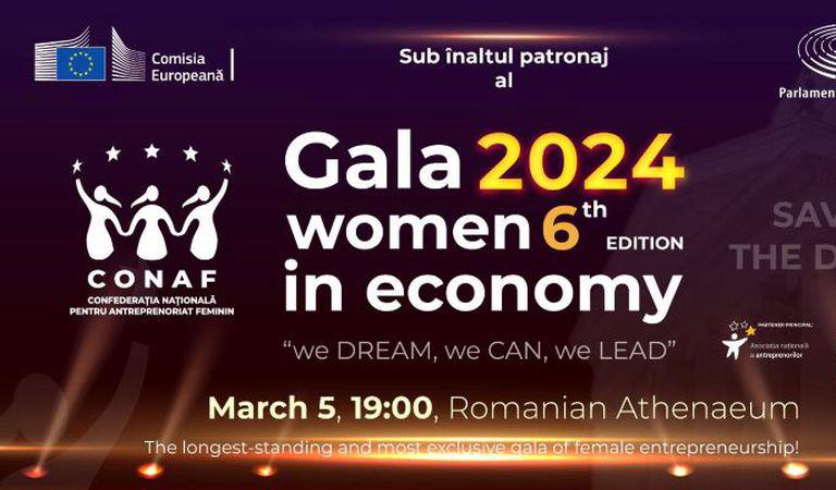 CONAF celebrează Excelența la feminin printr-un eveniment devenit tradiție – Gala Women In Economy, Ediția a VI-a: “We can, we dream, we lead!”