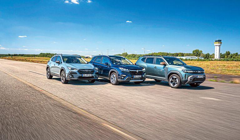Tentația off-road: Subaru Crosstrek 2.0 ie vs Suzuki S-Cross 1.4 Boosterjet Hybrid vs Dacia Duster TCe 130 4×4