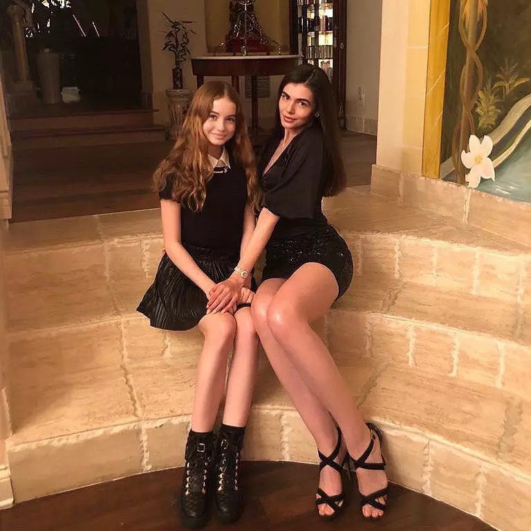 Monica Gabor și fiica ei, Irina