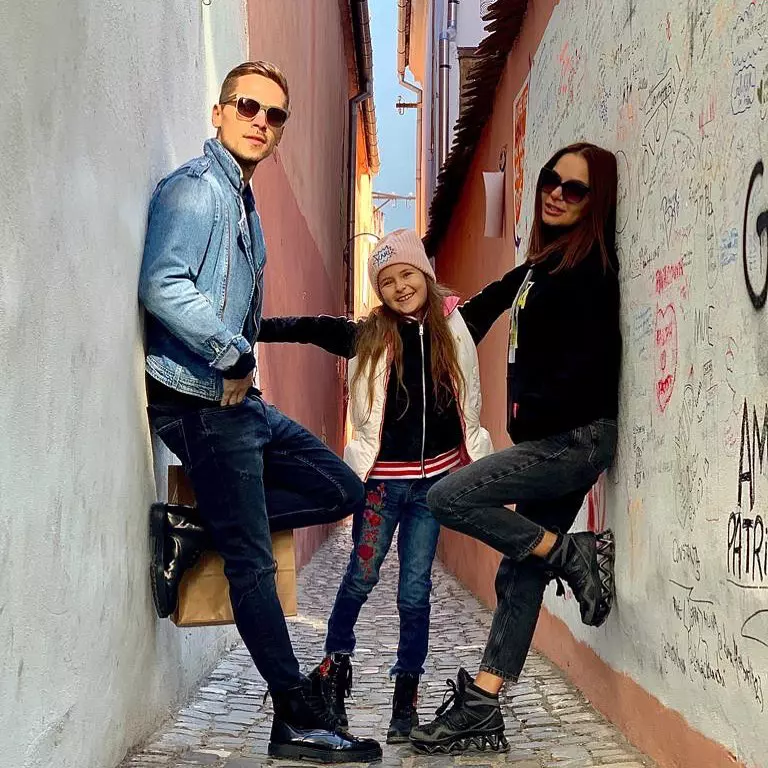Andreea Antonescu, Ștefan Manolache și fiica artistei
