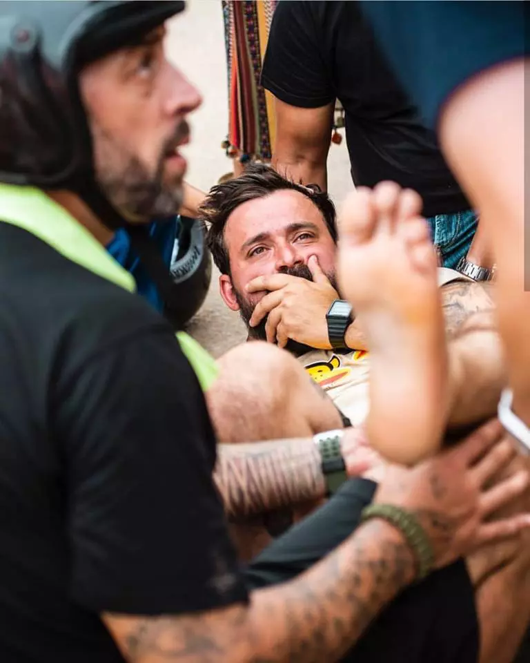 Oase s-a accidentat la Asia Express