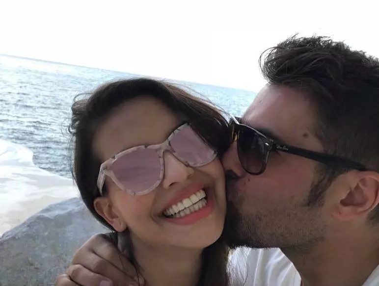 Adrian Mutu si Sandra