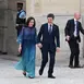 Nicușor Dan și Mirabela Grădinaru, alături de fetița lor, la începutul noului an școlar. Aheea a intrat în clasa a patra