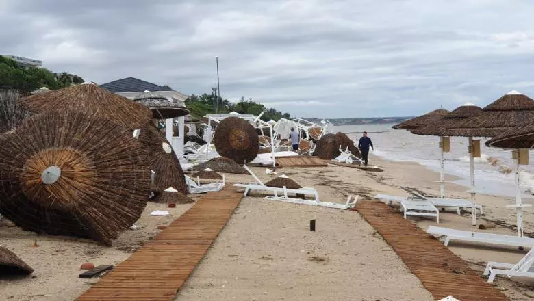 O furtuna a facut dezastru in Grecia