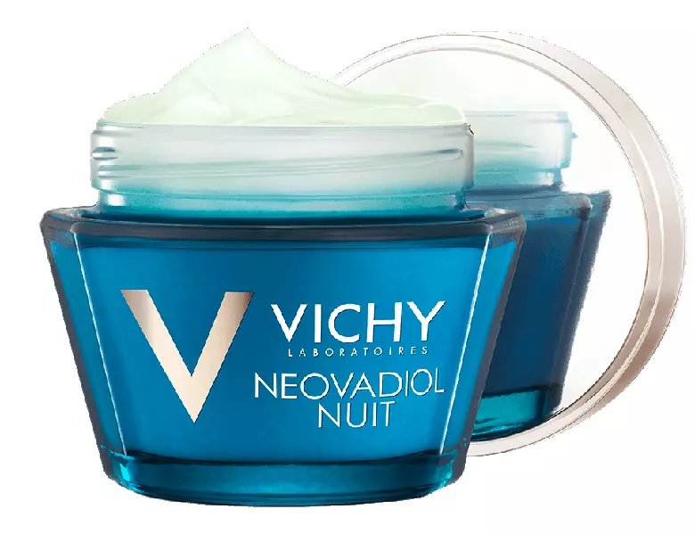 Cremă de noapte reactivatoare fundamentală pentru tenul matur (menopauză), Vichy, Neovadiol Nuit, 140 lei