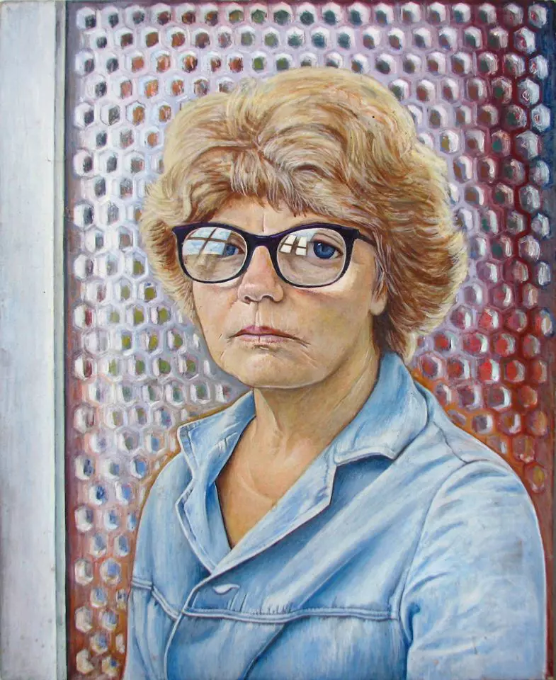 Autoportret VRC, realizat in tehnica fotorealismului