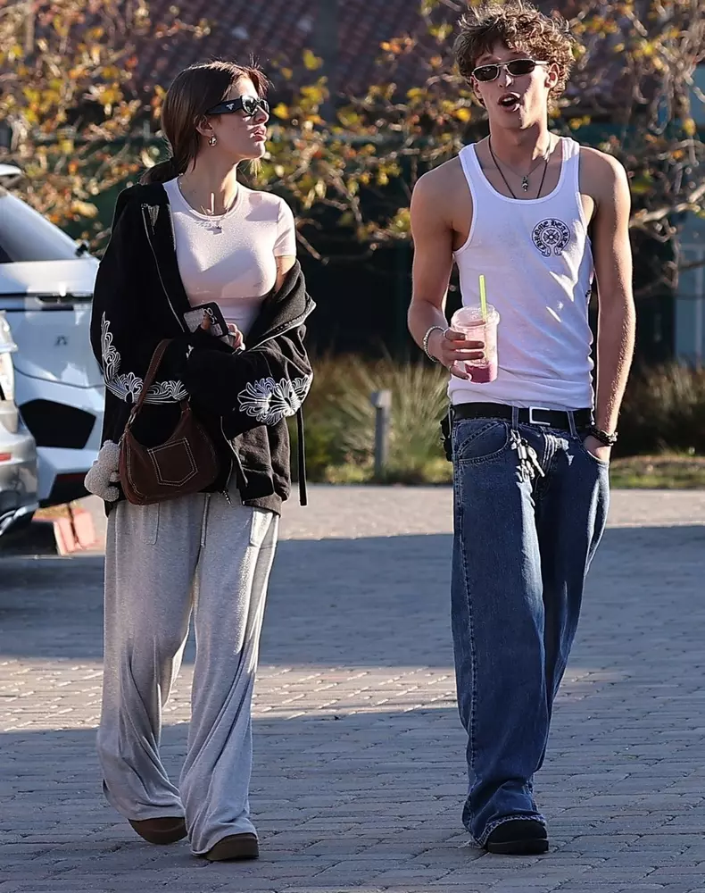*EXCLUSIVE* Sami Sheen has a New Year's Day lunch with her boyfriend in Malibu