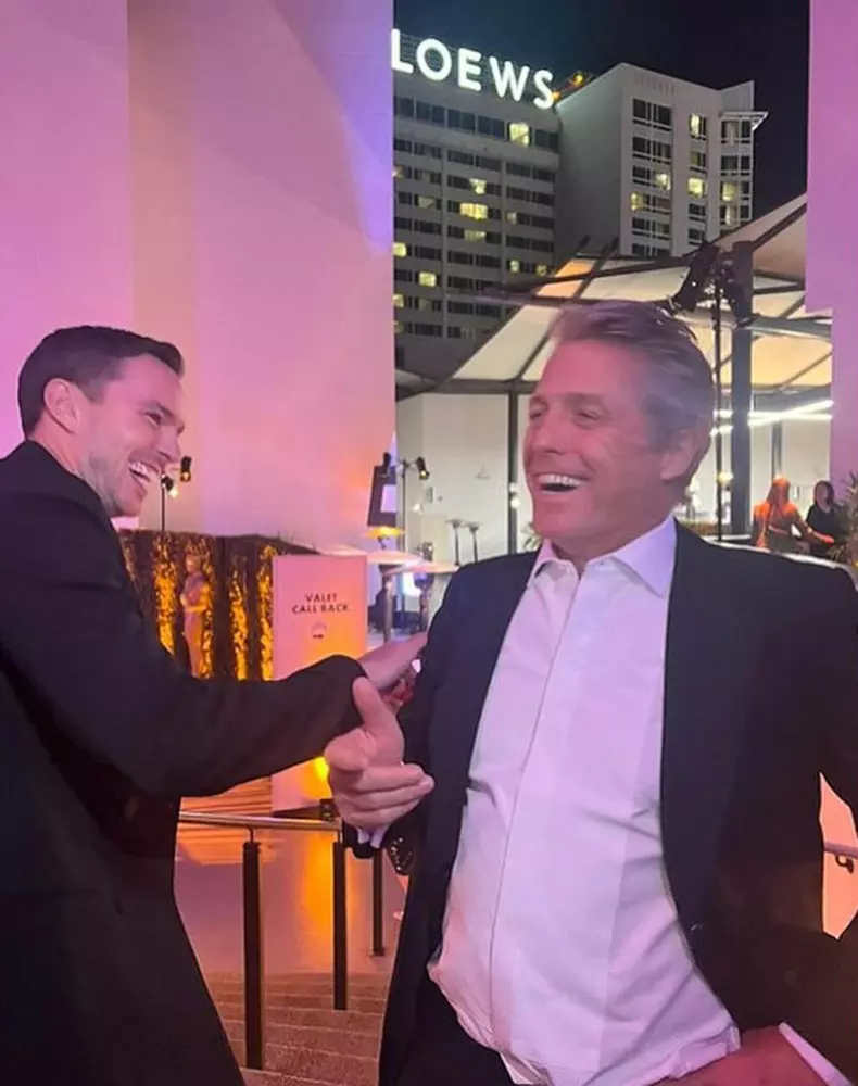 Hugh Grant Shares Sweet Reunion Photo with About a Boy Costar Nicholas Hoult, 22 Years Later