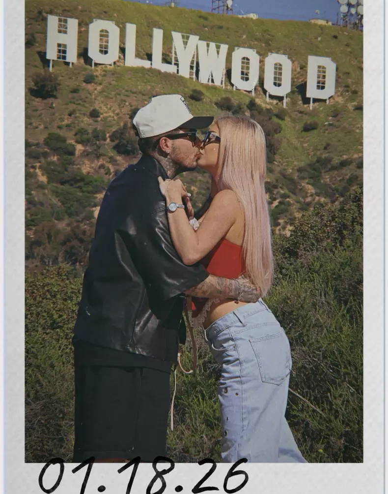 lino cu iubita la hollywood