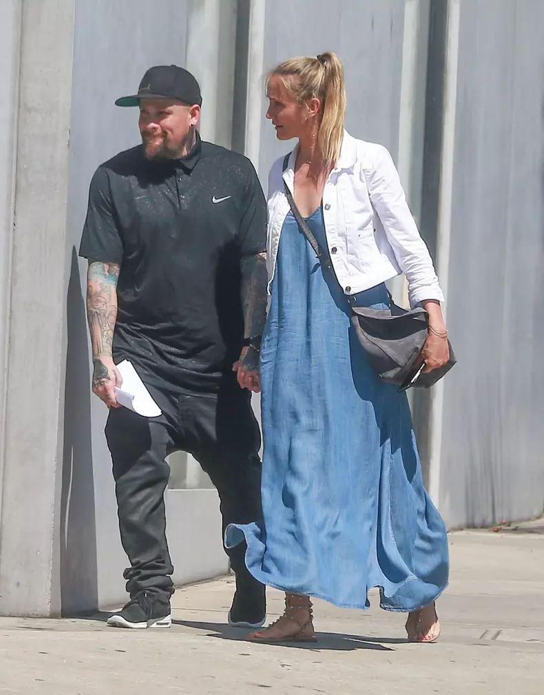 Exclusive... Cameron Diaz & Benji Madden Shop For Furniture In Hollywood