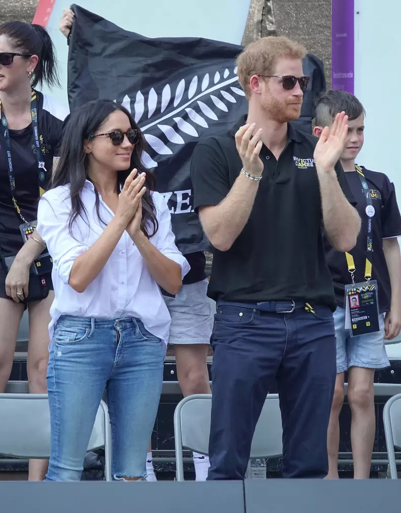 Prince Harry and Meghan Markle enjoy each others company at the Invictus Games