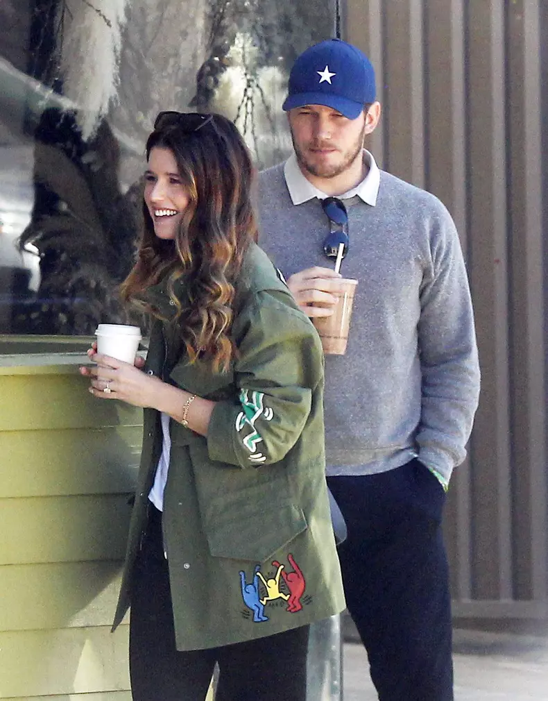***NO USE W/O PRIOR AGREEMENT - CALL FOR PRICING***
Chris Pratt and fiancee Katherine Schwarzenegger share a Kiss after visiting an Exclusive Residential Design Firm in West Hollywood!
