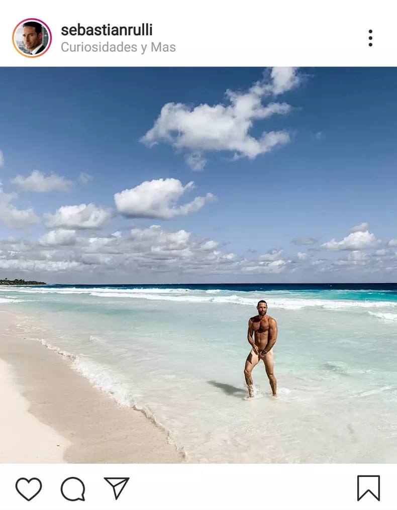 Sebastian Rulli a pozat gol pe Instagram