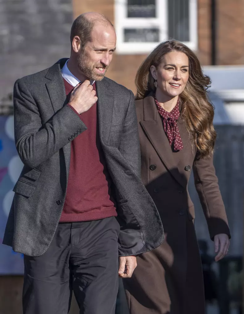 Prince William and Kate Middleton in Southport in Southport, UK.