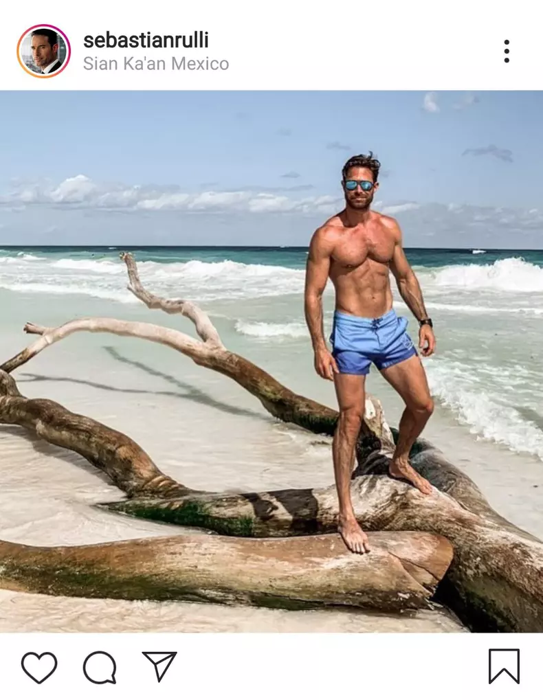 Sebastian Rulli a pozat gol pe Instagram