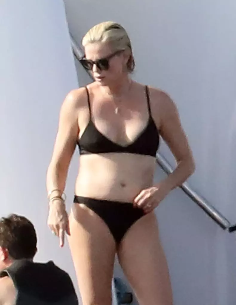 *PREMIUM-EXCLUSIVE* *MUST CALL FOR PRICING* South African–American actress Charlize Theron spotted on her Greek family holiday joined by a mystery man by her side at Paros Island.