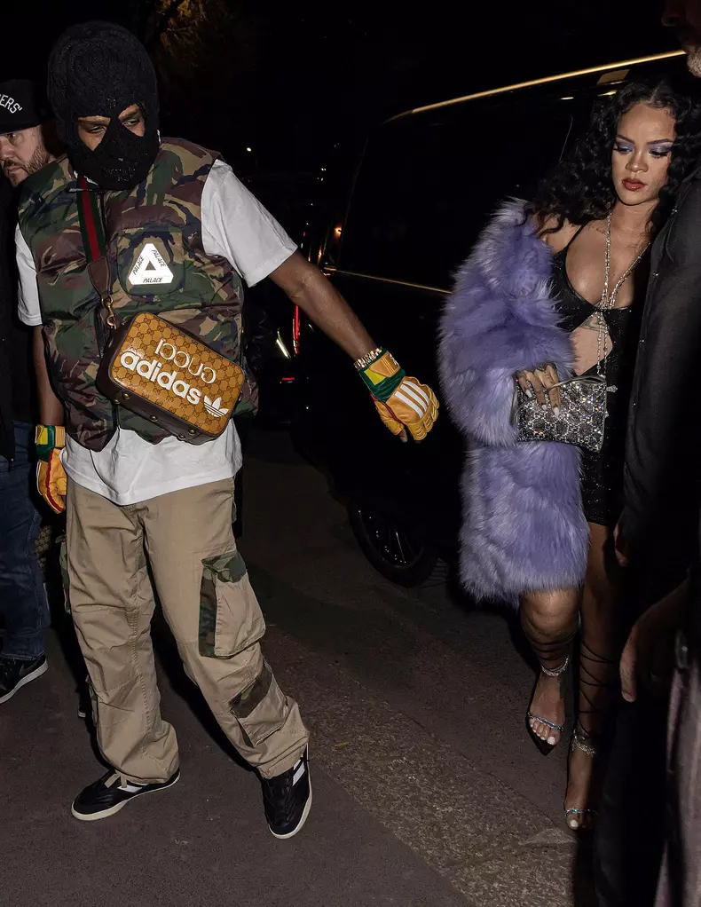 MFW Rihanna And ASAP Rocky Leave Their Hotel