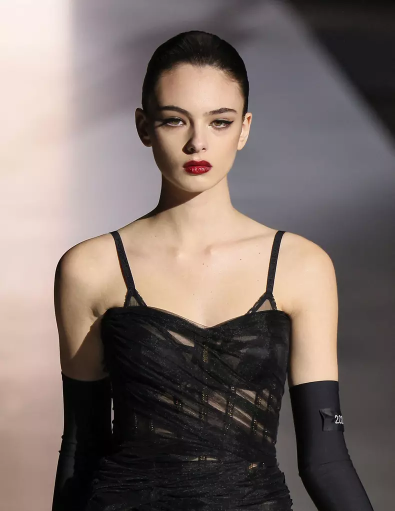 MFW - Deva Cassel Models For Dolce & Gabbana