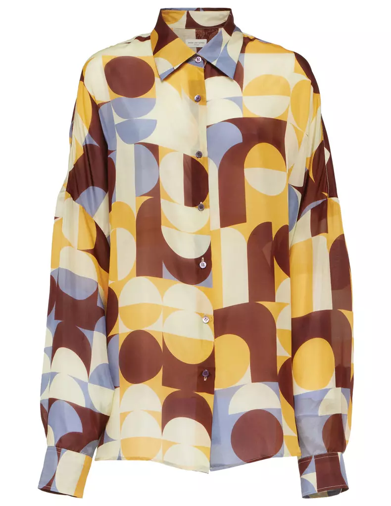 Cămașă din mătase, Dries Van Noten, 4.700 lei, www.farfetch.com