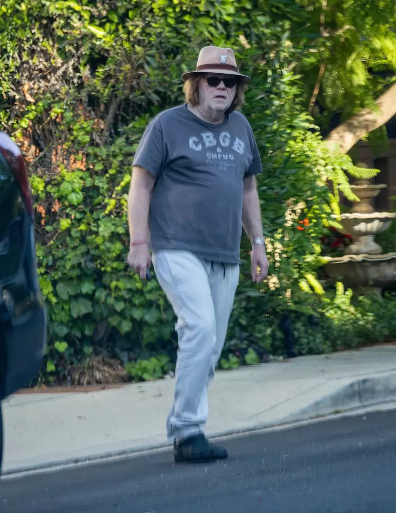 *EXCLUSIVE* David Caruso spotted outside his home in Sherman Oaks