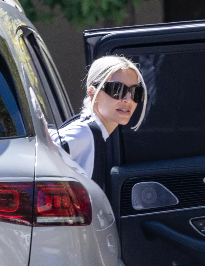 *EXCLUSIVE* Kim Kardashian takes daughter North to her art class in Westlake