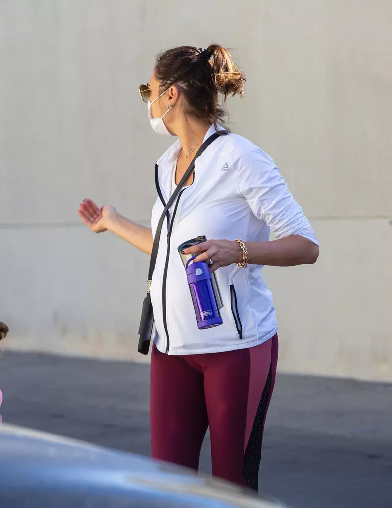 *EXCLUSIVE* Pregnant Wonder Women Gal Gadot takes her daughter to Ballet class in LA