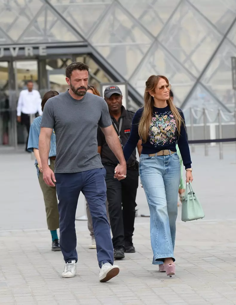 Jennifer Lopez and Ben Affleck visit the Louvre Museum, Paris, France - 26 Jul 2022