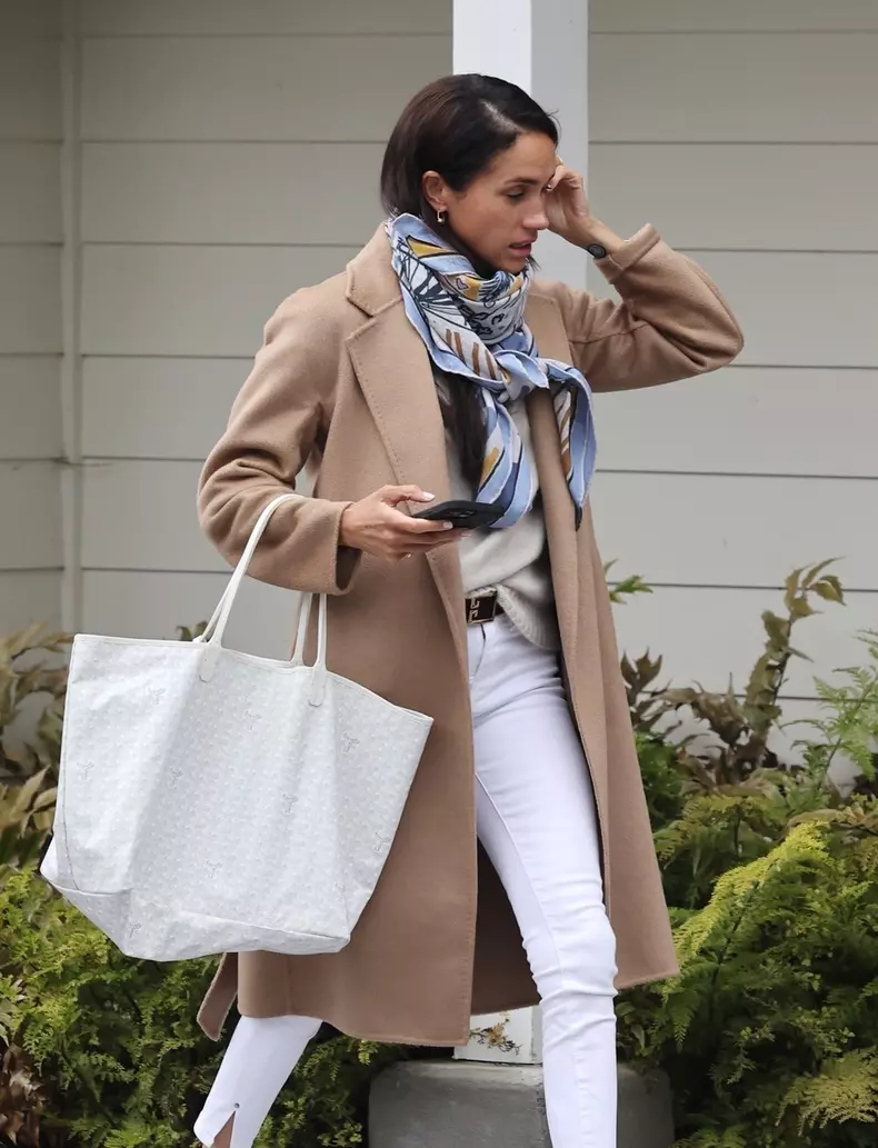 *PREMIUM-EXCLUSIVE* Meghan Markle spotted wearing calming patch after Prince Harry's Title Revoked