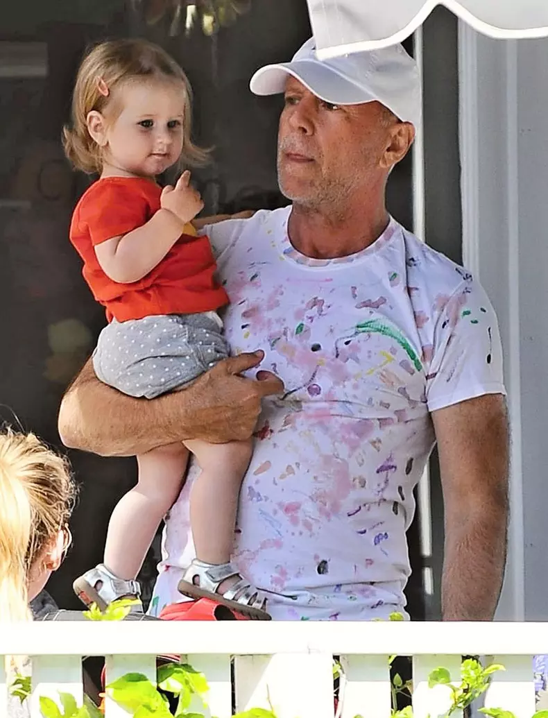 Exclusive... Bruce Willis Takes His Family Out For Ice Cream