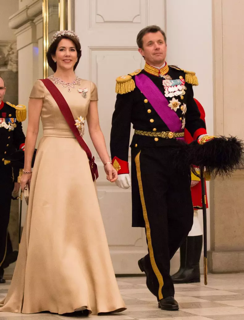 Le roi Philippe de Belgique et la reine Mathilde de Belgique en visite d'Etat au Danemark, sont invités au banquet d'Etat au Palais de Christiansborg