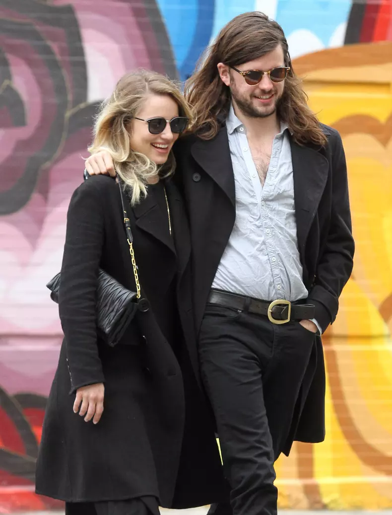 Dianna Agron And Winston Marshall Step Out For Stroll