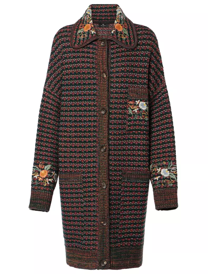 Cardigan din mătase și lână, Etro, 11.700 lei, www.net-a-porter.com
