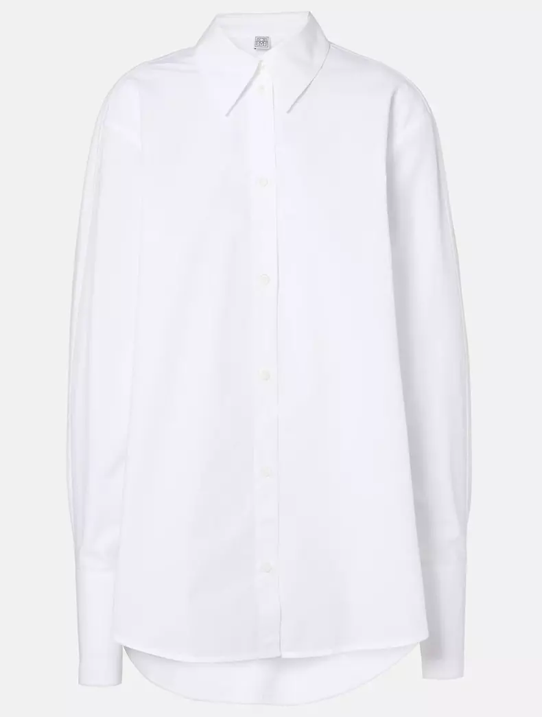 Cămașă din bumbac, Toteme, 340 euro, www.mytheresa.com