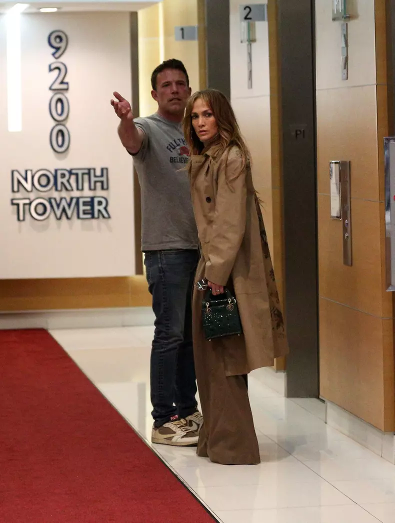 Ben Affleck and Jennifer Lopez stop by Soho house in Los Angeles