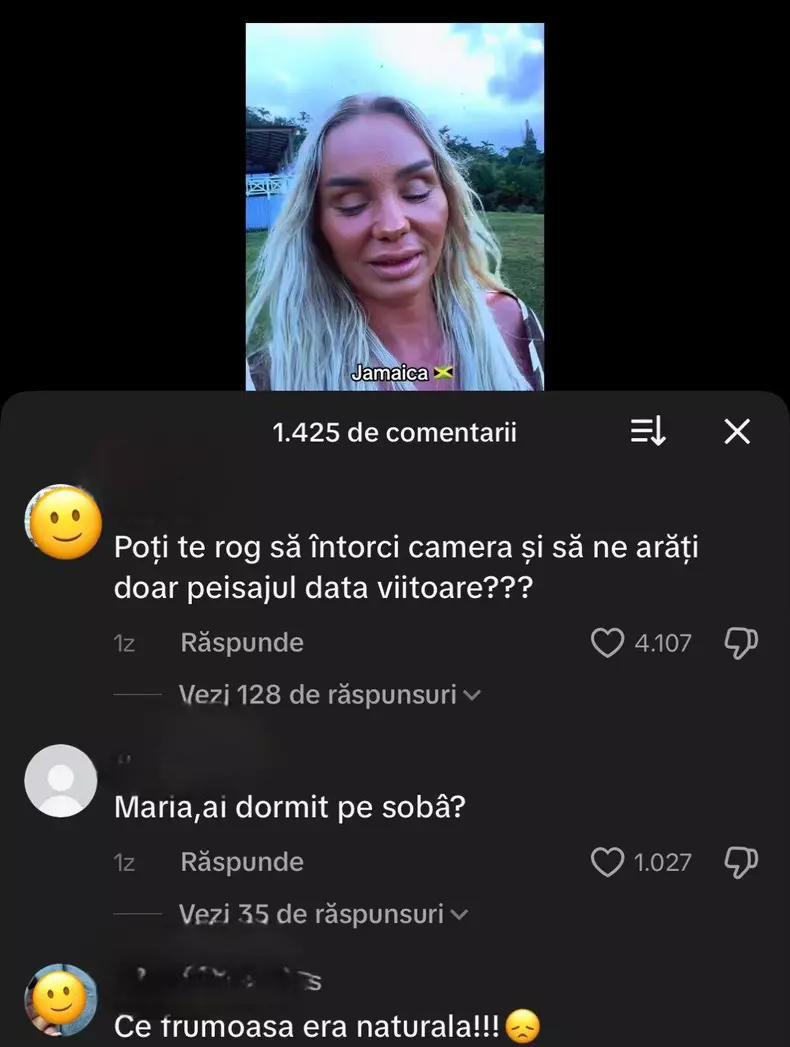 Maria Constantin - reacții nemachiată (2)